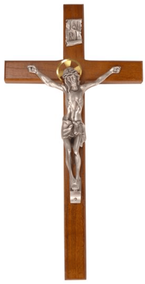 CHERRY CRUCIFIX WITH ITALIAN CORPUS (13-INCH)