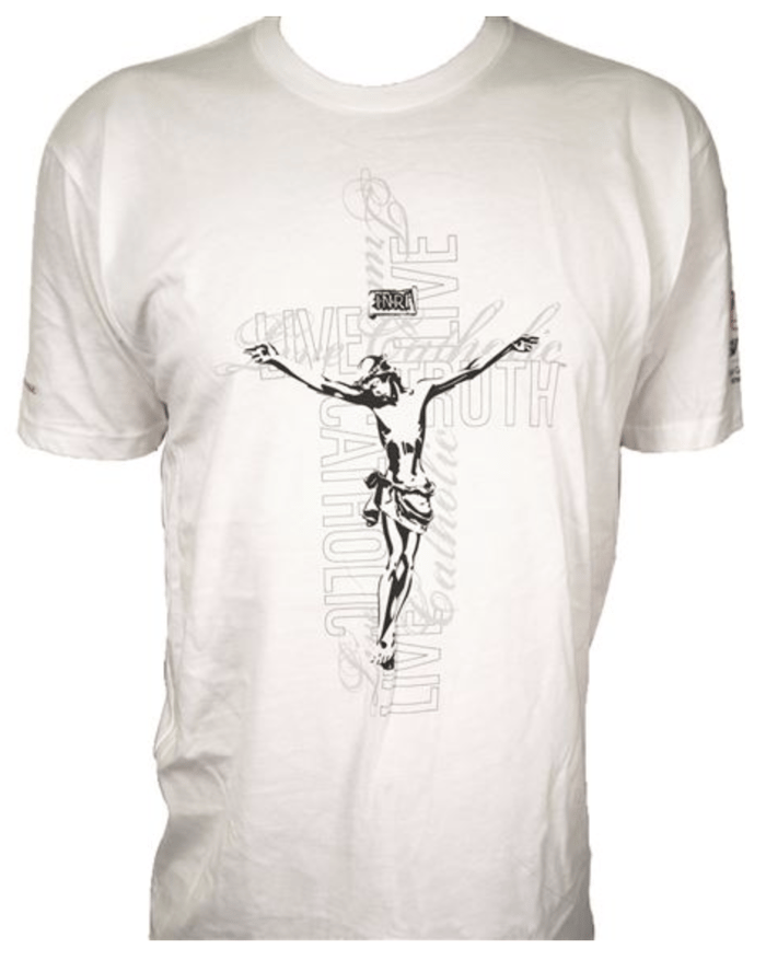 CRUCIFIX LIVE TRUTH LIVE CATHOLIC T-SHIRT