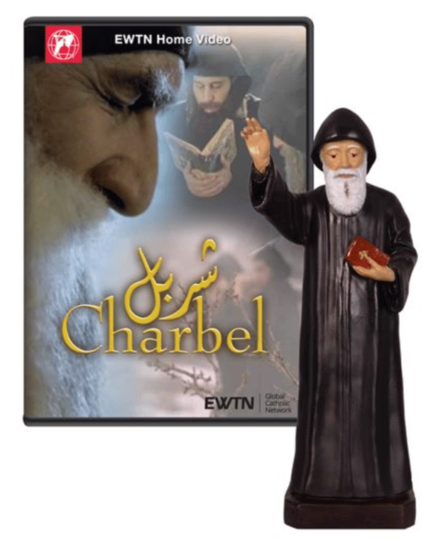 ST. CHARBEL MAKHLUF STATUE & FREE DVD