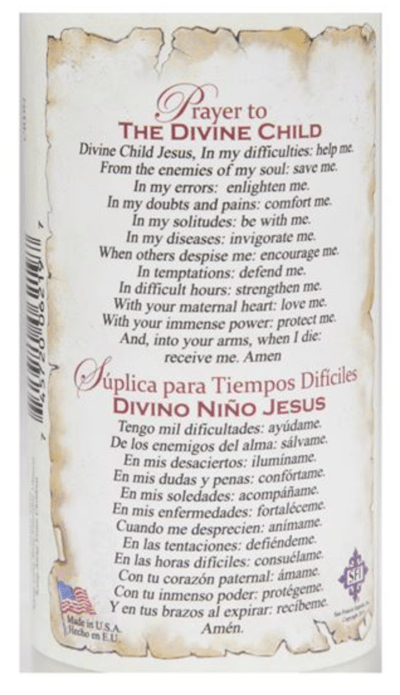 3-DAY VOTIVE CANDLE - DIVINO NINO