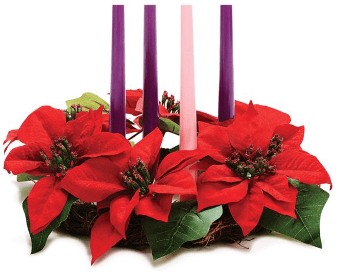 POINSETTIA ADVENT WREATH