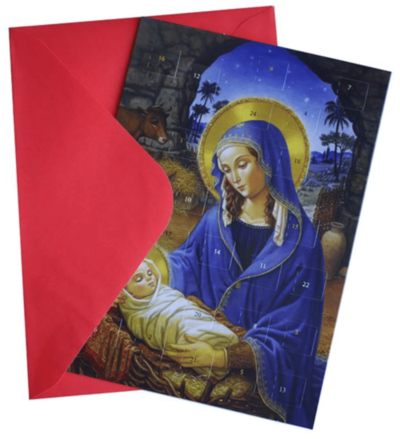 MADONNA AND CHILD - GREETING CARD ADVENT CALENDAR