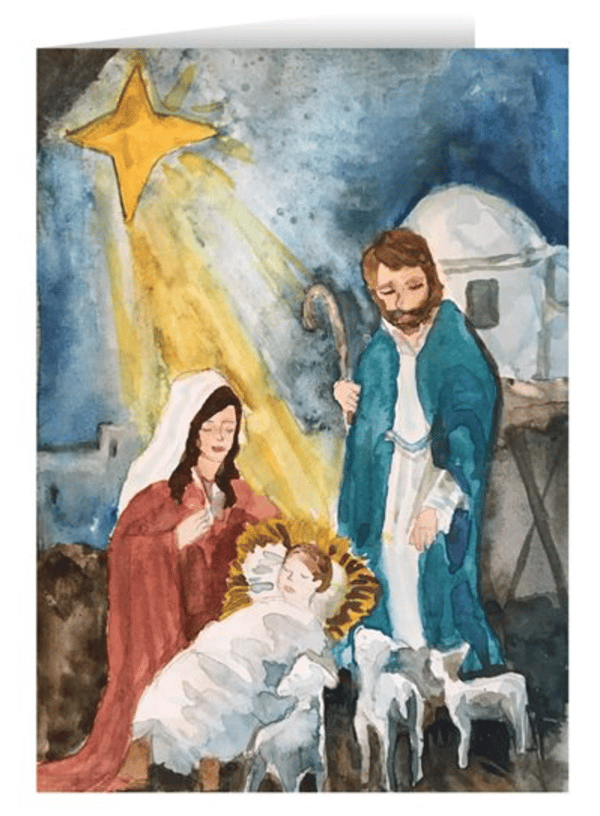 CHILDREN'S ROSARY CHRISTMAS CARDS (BOX OF 25)