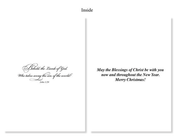 BEHOLD THE LAMB OF GOD CHRISTMAS CARDS (BOX OF 25)