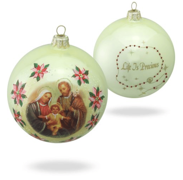 HOLY FAMILY LIFE IS PRECIOUS - ORNAMENT