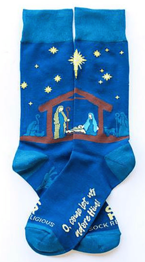 NATIVITY SCENE - ADULT SOCKS