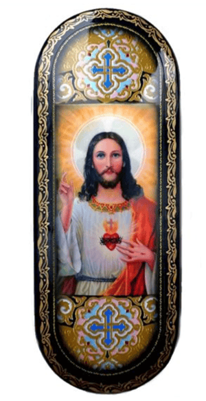 Hard Shell Eyeglasses Case - Sacred Heart Of Jesus