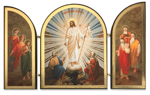 RESURRECTION OF CHRIST TRIPTYCH