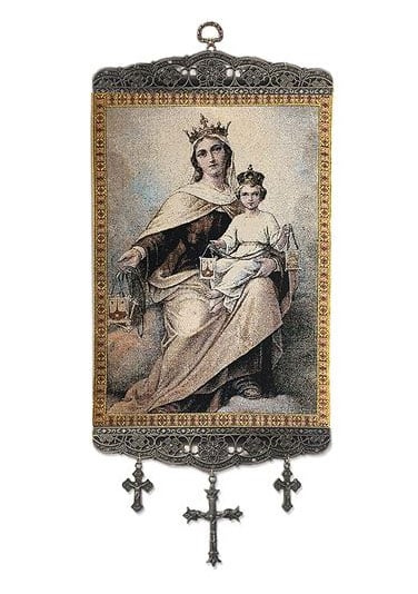 OUR LADY OF MT. CARMEL TAPESTRY WALL HANGING