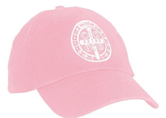 BENEDICTINE MEDAL - PINK CAP