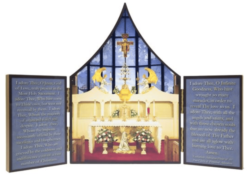 OUR LADY OF THE ANGELS CHAPEL TRIPTYCH